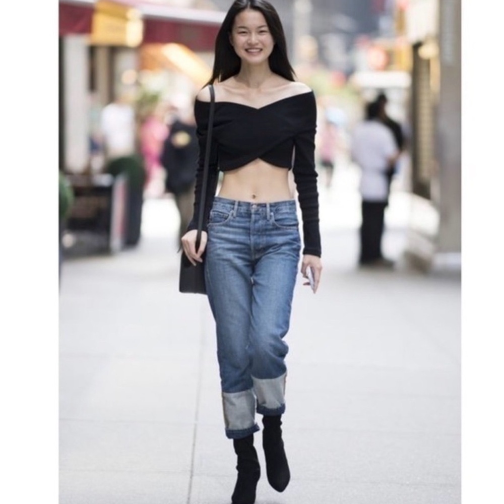 FRAME DENIM LE ORIGINAL REVERSED CUFF CROPPED - Picture 4 of 4